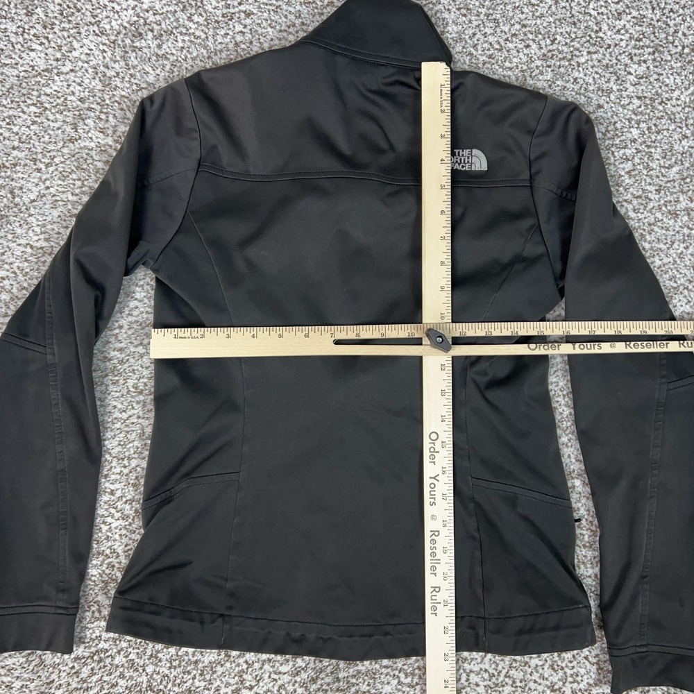 North Face Jacket Womens Small Black Softshell Full Zip Fitted Outdoor Hiking - Picture 8 of 10
